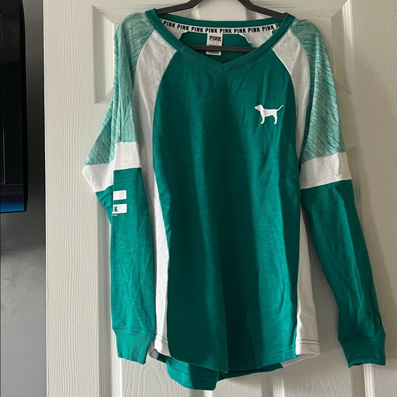 Victoria's Secret Tops - Victoria's Secret PINK Teal Sweater